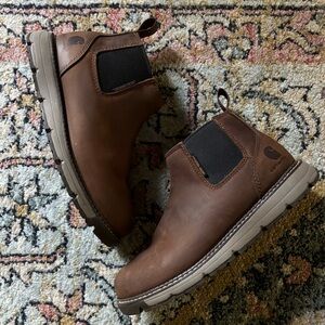 Carhartt Millbrook Leather Water Resistant Romeo Steel Toe Wedge Boots Sz 7